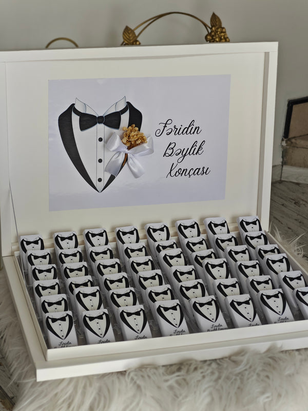 Groom Chocolate Gift Box – 48-Piece Chocolate Box for the Groom