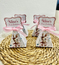 Bunny Ballerina 1st Birthday Pyramid Favour Box — Personalised Chocolate — Chocoodad Baku