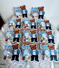 Cool Bear Candy Shop 1st Birthday Favour Card — Bonbon Dome Gift — Chocoodad Baku