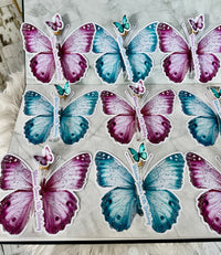 Butterfly Shaped Birthday Chocolate Card — Perfume Bottle Gift — Chocoodad Baku