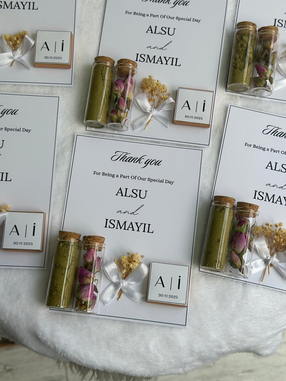 Pastel Wedding Favour Box — Personalised Chocolate Gift — Chocoodad Baku
