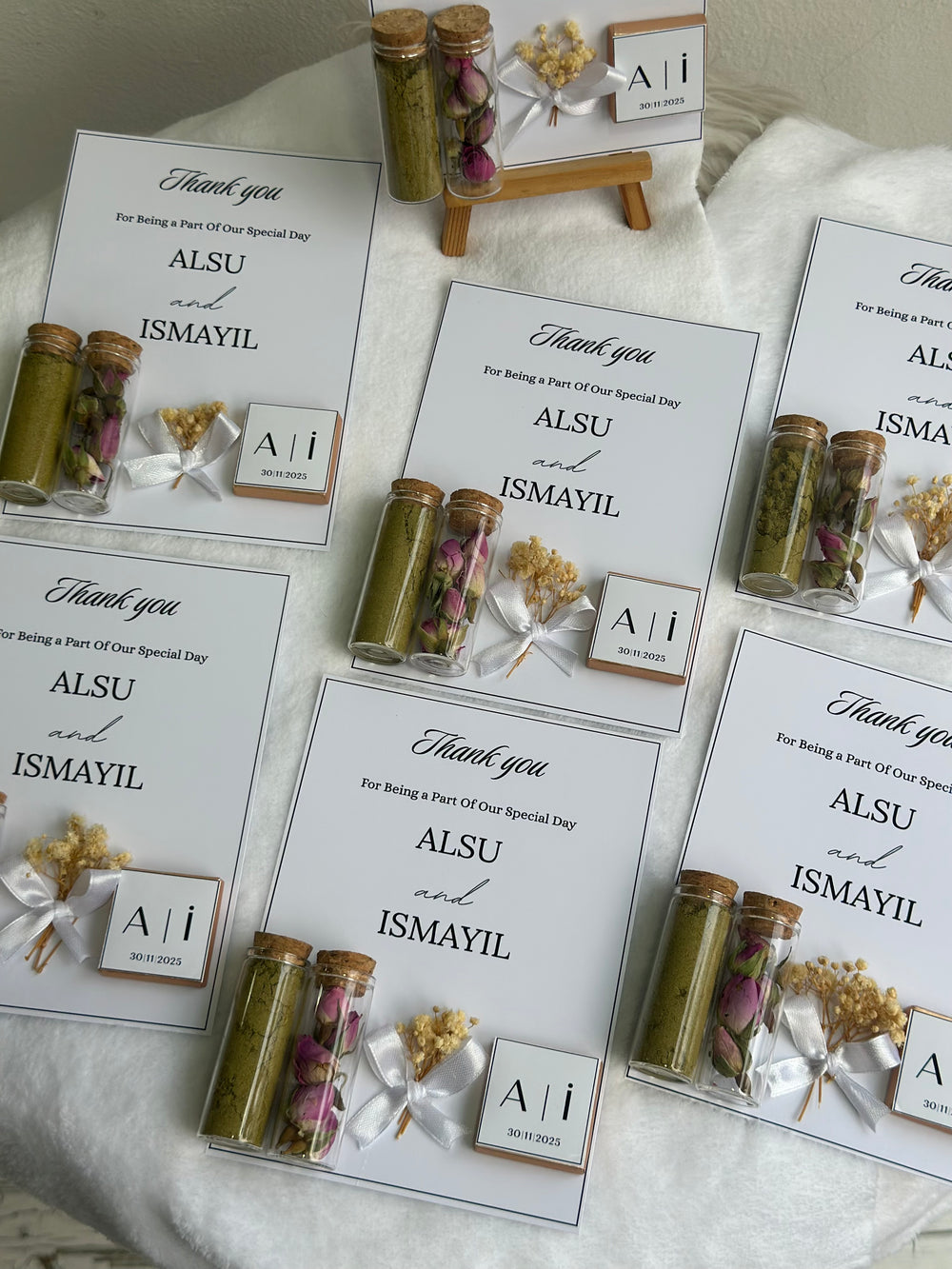 Pastel Wedding Favour Box — Personalised Chocolate Gift — Chocoodad Baku