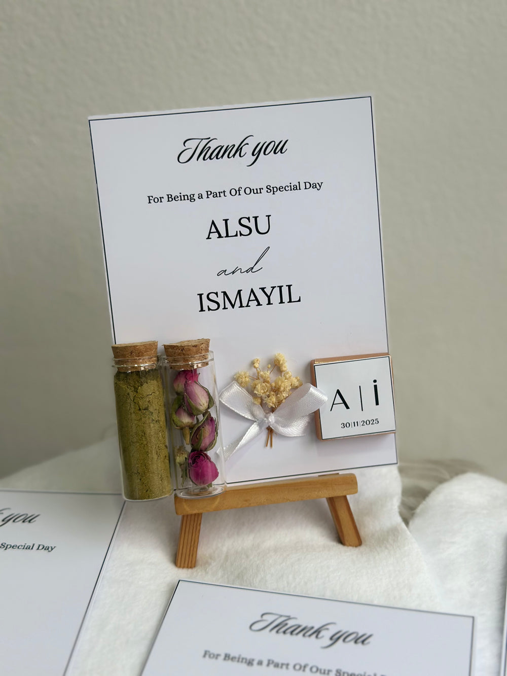 Pastel Wedding Favour Box — Personalised Chocolate Gift — Chocoodad Baku