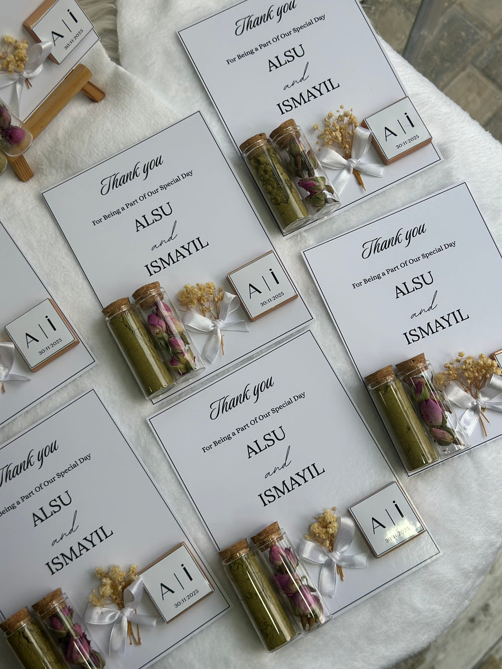 Pastel Wedding Favour Box — Personalised Chocolate Gift — Chocoodad Baku