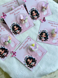 Fairy Cat Birthday Favour Card — Butterfly Bonbon Dome Girl Gift — Chocoodad Baku
