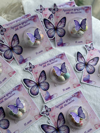 Purple Butterfly Birthday Bonbon Card — Large Butterfly Die-Cut Favour — Chocoodad Baku