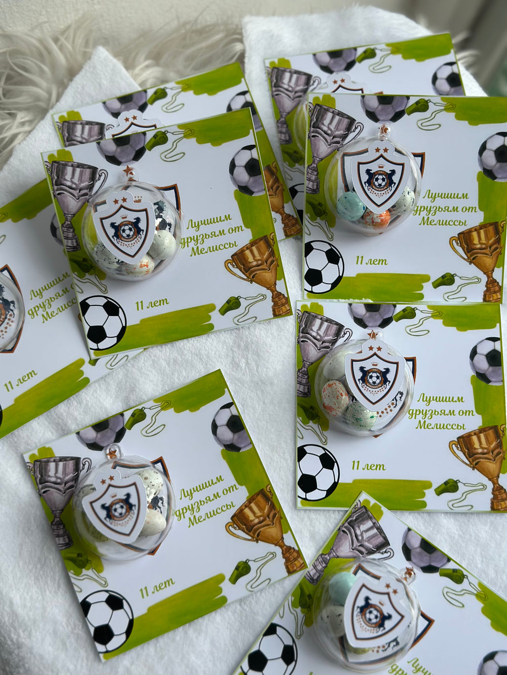 Qarabağ FK Football Club Birthday Chocolate Card — Club Crest Bonbon — Chocoodad Baku