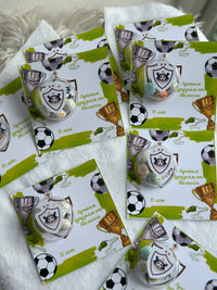 Qarabağ FK Football Club Birthday Chocolate Card — Club Crest Bonbon — Chocoodad Baku