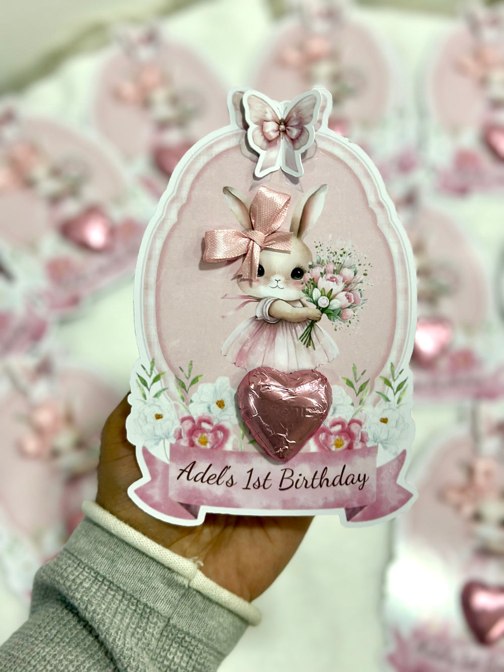Blue Babyshower Favour Box — Personalised Chocolate Gift — Chocoodad Baku