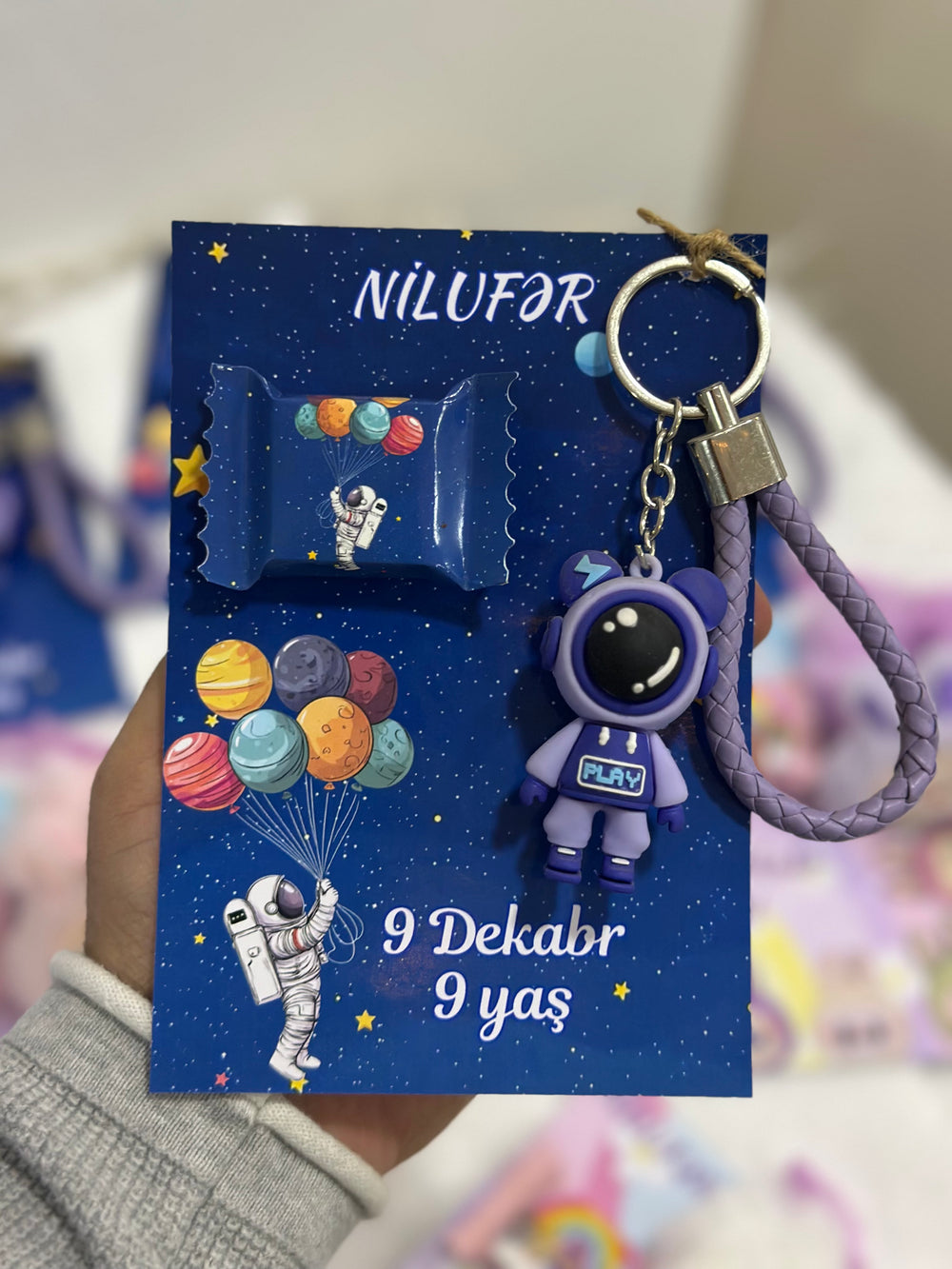 Blue Babyshower Favour Box — Personalised Chocolate Gift — Chocoodad Baku