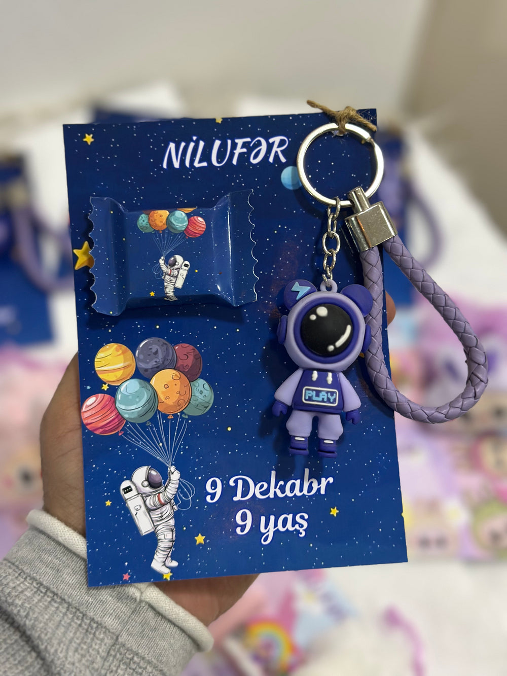 Blue Babyshower Favour Box — Personalised Chocolate Gift — Chocoodad Baku