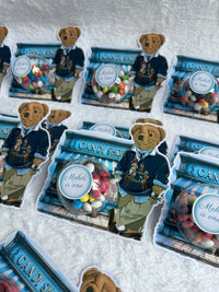 Polo Bear Candy Shop Birthday Bonbon Card — 1st Birthday Boy Gift — Chocoodad Baku