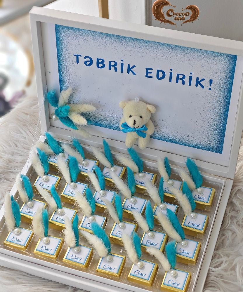 "Congratulations" Baby Coming - 24-Piece Chocolate Box