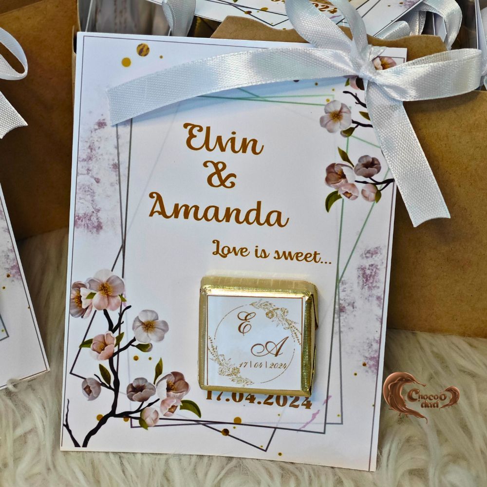 Love is Sweet - Wedding and Marriage Day Chocolate Cards
