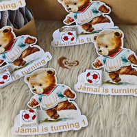 Make your child's first birthday even sweeter with these beautifully designed chocolate cards, a perfect way to thank your guests for celebrating with you!