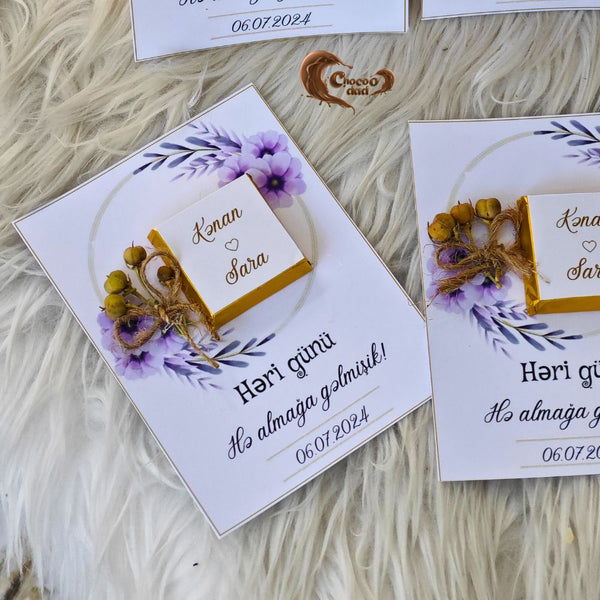 Make your proposal day unforgettable with our beautifully designed Engagement Day Chocolate Cards