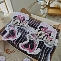 Minnie Mouse Design: Cute and colorful design perfect for kids' birthday parties.