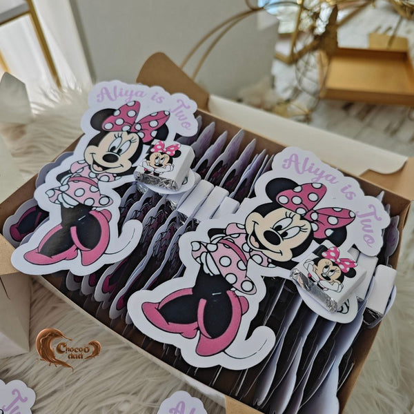 Minnie Mouse Design: Cute and colorful design perfect for kids' birthday parties.