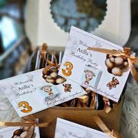 Premium milk chocolates wrapped in beautifully designed cards.
