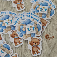 These delightful chocolate cards will make your baby’s first tooth party an event to remember!
