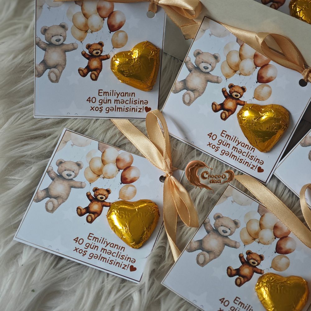 These thoughtful chocolate favors are a memorable way to thank your guests and make Emilya’s special day even more delightful! 🎉