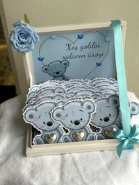 Pastel Newborn Gift Hamper — Personalised Chocolate Gift — Chocoodad Baku