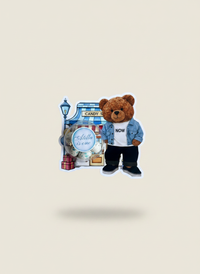 Cool Bear Candy Shop 1st Birthday Favour Card — Bonbon Dome Gift — Chocoodad Baku