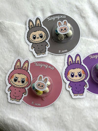 Labubu Birthday Favour Card — 3D Die-Cut Bonbon Dome Gift — Chocoodad Baku