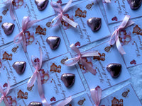 Teddy Bear Hot Air Balloon Welcome Baby Chocolate Card — Blue Newborn Favour — Chocoodad Baku