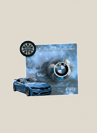 BMW & Barbie Mixed Gifting Chocolate Favour Card — Bonbon Dome — Chocoodad Baku