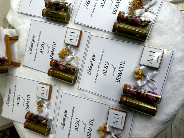 Pastel Wedding Favour Box — Personalised Chocolate Gift — Chocoodad Baku