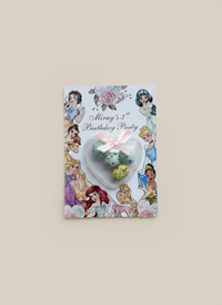 Disney Princess Birthday Favour Card — Heart Bonbon Dome Gift — Chocoodad Baku