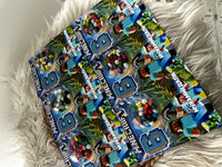 Minecraft Birthday Bonbon Favour Card — Colourful Dragee Dome — Chocoodad Baku
