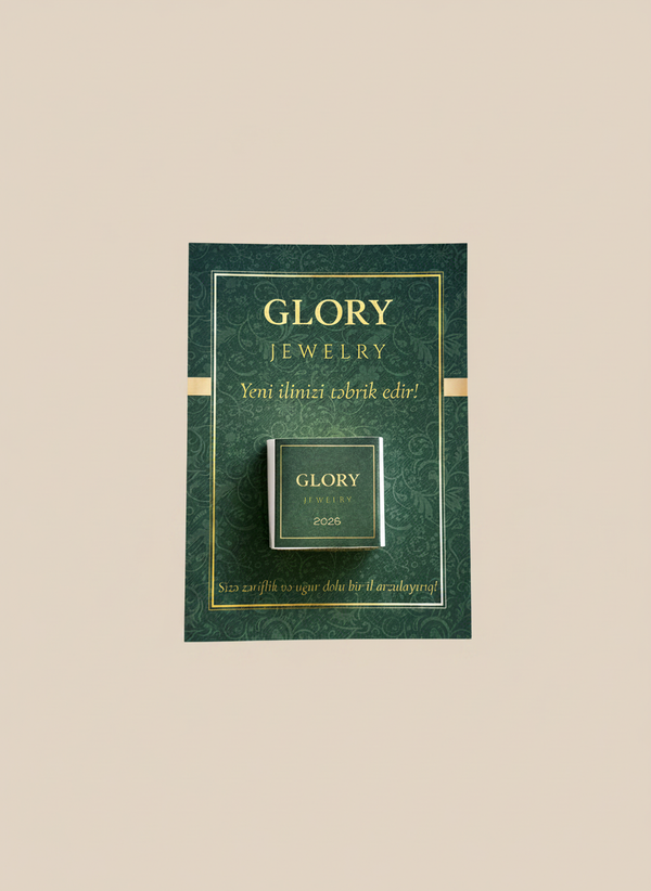 Luxury Brand Corporate Chocolate Card — Dark Green Gold Logo Gift — Chocoodad Baku