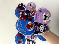 Kuromi & Spiderman Mixed Birthday Favour Card — Bonbon Dome Gift — Chocoodad Baku