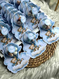 Teddy Bear Hot Air Balloon Baby Shower Bonbon Box — 24 Pieces with Display — Chocoodad Baku