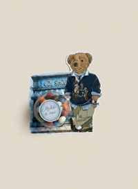 Polo Bear Candy Shop Birthday Bonbon Card — 1st Birthday Boy Gift — Chocoodad Baku