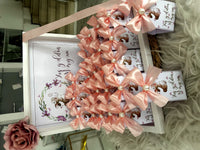 Pink Pearl Bunny Baby Girl Welcome Box — Shadow Box Chocolate Display — Chocoodad Baku