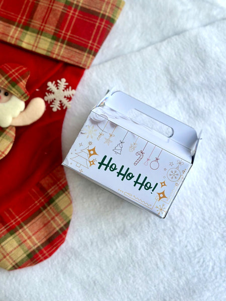 Ho Ho Ho yeni il paylamalıq qutusu – tutacaqlı ev qutu