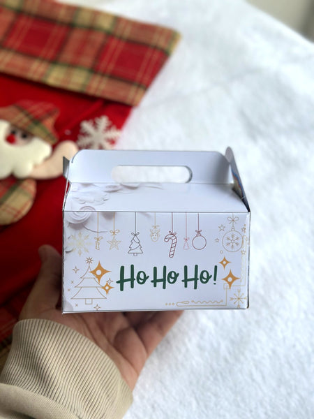 Ho Ho Ho yeni il paylamalıq qutusu – tutacaqlı ev qutu