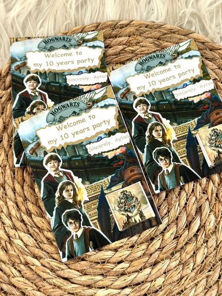 Harri Potter ad günü paylamalıq kartı – gerbli şokolad ilə birgə
