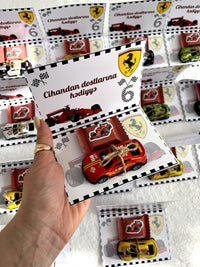 Race Car Gifted Birthday Pop-Up Favor Cards with Toy Car — Chocodad Baku