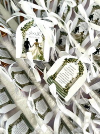 Couple Under Greenery Arch Wedding Chocolate Favors — Chocodad Baku