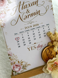 Yes Day Calendar Table Card — Chocodad Baku