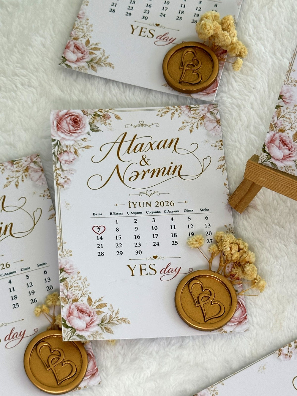 Yes Day Calendar Table Card — Chocodad Baku
