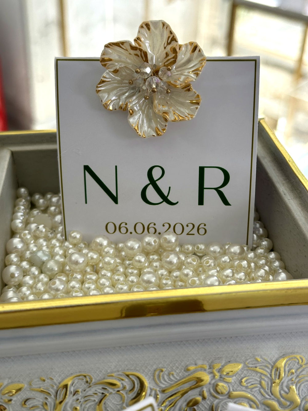 Monogram Table Chocolate Cards — Chocodad Baku