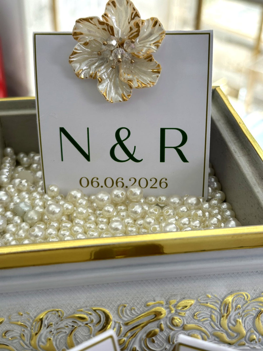 Monogram Table Chocolate Cards — Chocodad Baku