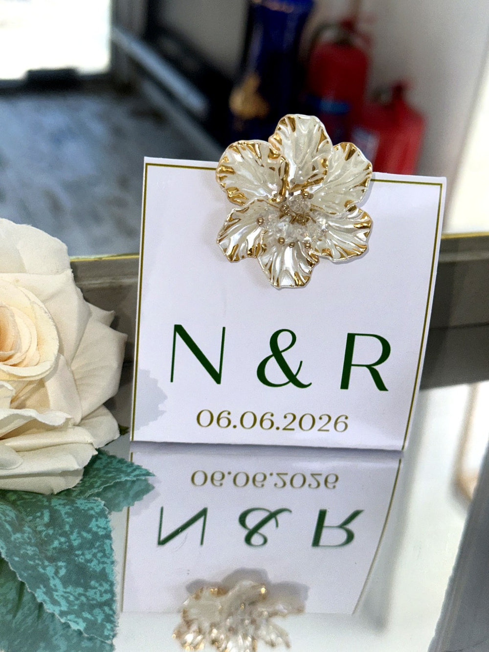 Monogram Table Chocolate Cards — Chocodad Baku