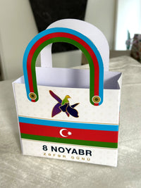 Bayraqlı Zəfər Günü çanta qutusu