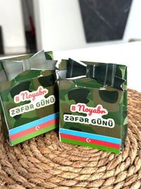 Kamuflyaj Zəfər Günü paylama mini qutu (şokoladsız)